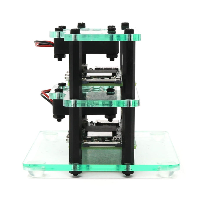 Mini Cluster Case for Raspberry Pi Zero 2 (with Fans) by The Pi Hut - The Pi Hut