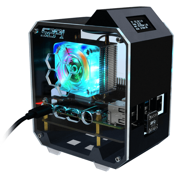 Mini Tower NAS Kit for Raspberry Pi 4 [Discontinued] by 52Pi - The Pi Hut