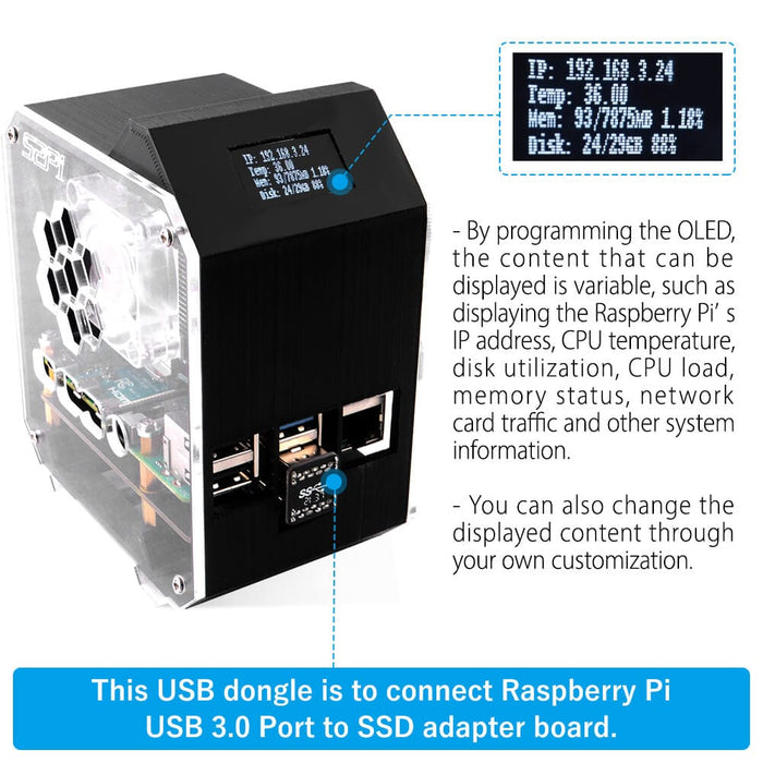 Mini Tower NAS Kit for Raspberry Pi 4 [Discontinued] by 52Pi - The Pi Hut
