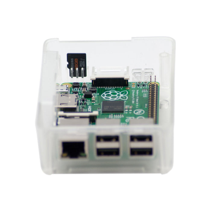 Modular Raspberry Pi 3 Case - Clear by The Pi Hut - The Pi Hut