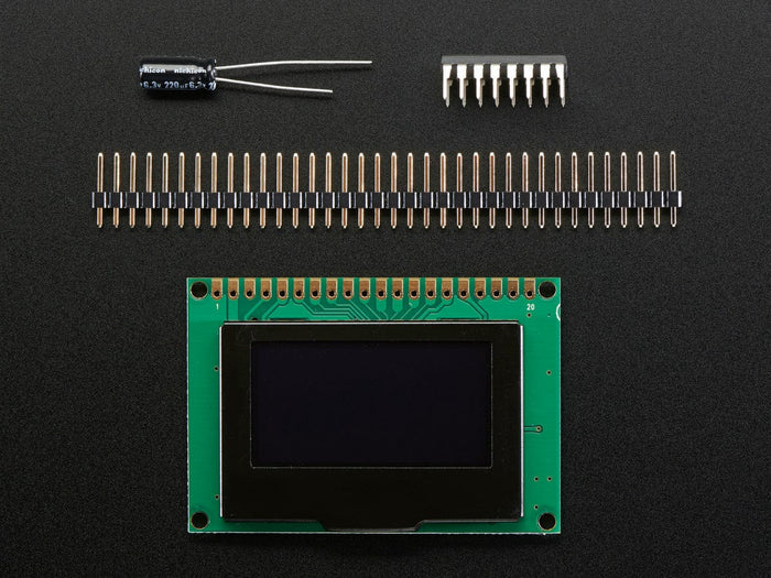 Monochrome 1.54" 128x64 OLED Graphic Display Module Kit [Discontinued] by The Pi Hut - The Pi Hut