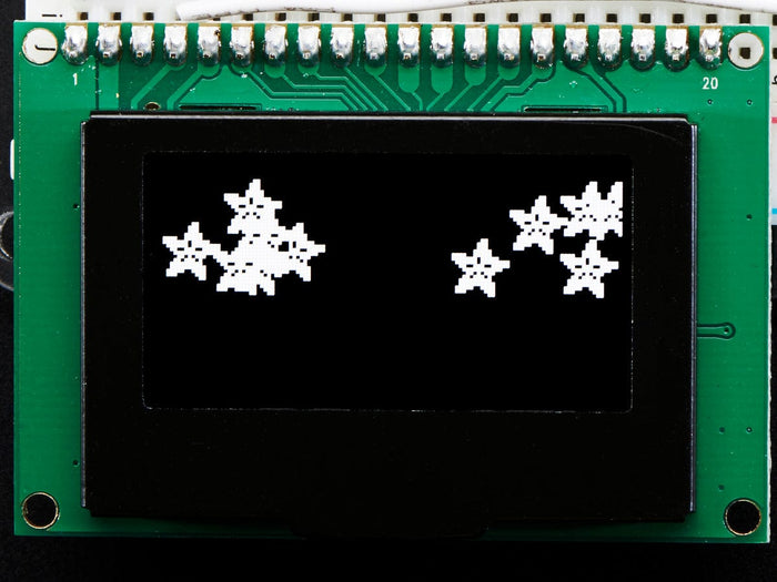 Monochrome 1.54" 128x64 OLED Graphic Display Module Kit [Discontinued] by The Pi Hut - The Pi Hut