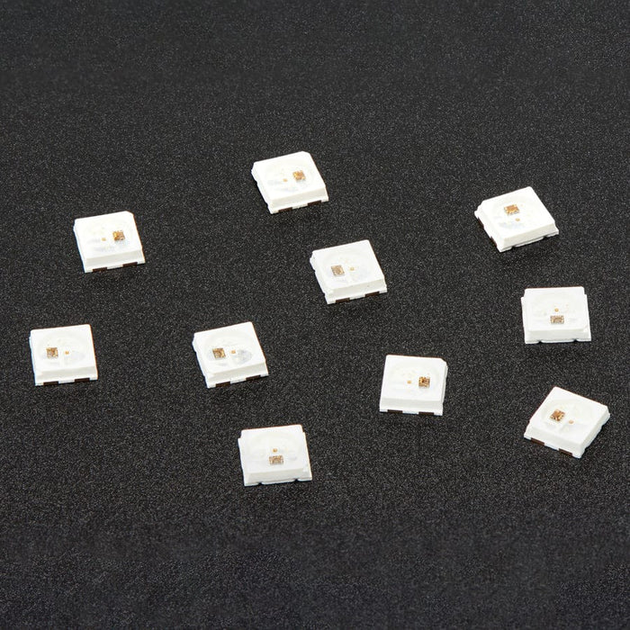 NeoPixel Mini 3535 RGB LEDs w/ Integrated Driver Chip - White (Pack of 10) by Adafruit - The Pi Hut