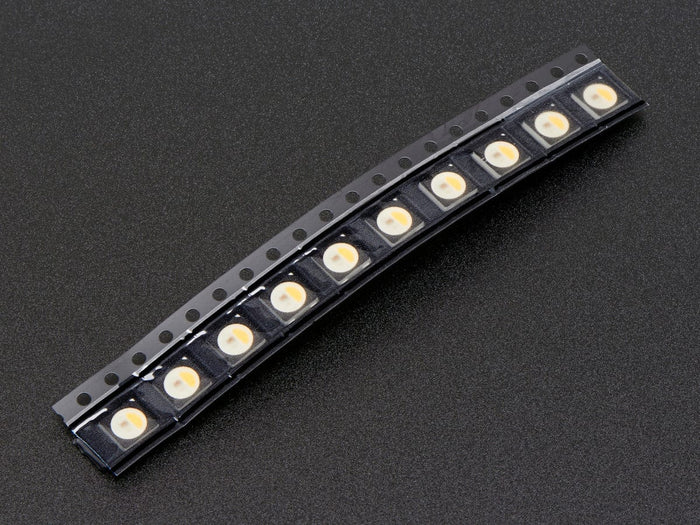 NeoPixel RGBW LEDs w/ Integrated Driver Chip - Warm White (~3000K - Black Casing - 10 Pack) [Discontinued] by Adafruit - The Pi Hut
