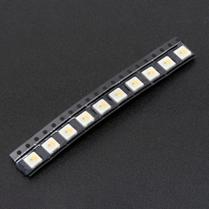 NeoPixel RGBW LEDs w/ Integrated Driver Chip - Warm White (~3000K - White Casing - 10 Pack) by Adafruit - The Pi Hut