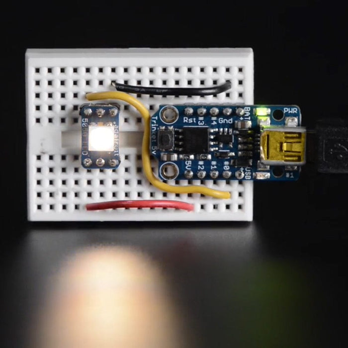 NeoPixel RGBW LEDs w/ Integrated Driver Chip - Warm White (~3000K - White Casing - 10 Pack) by Adafruit - The Pi Hut