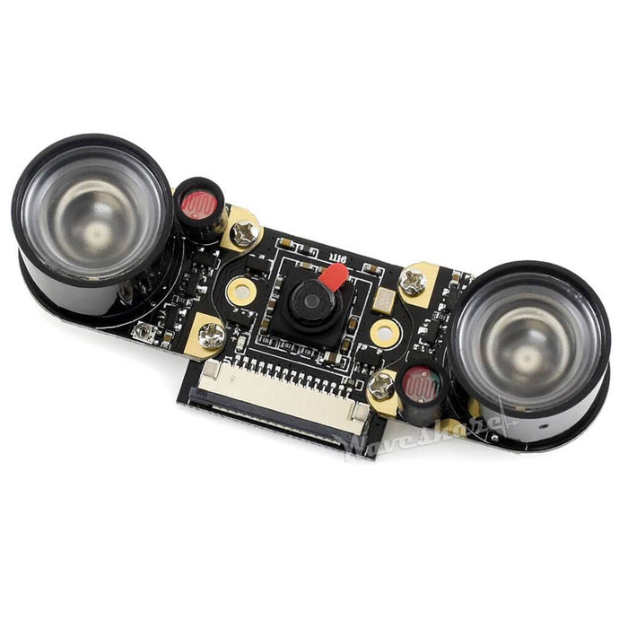 Night Vision Camera for Raspberry Pi - IR-CUT 5MP (Version E) [Discontinued] by Waveshare - The Pi Hut