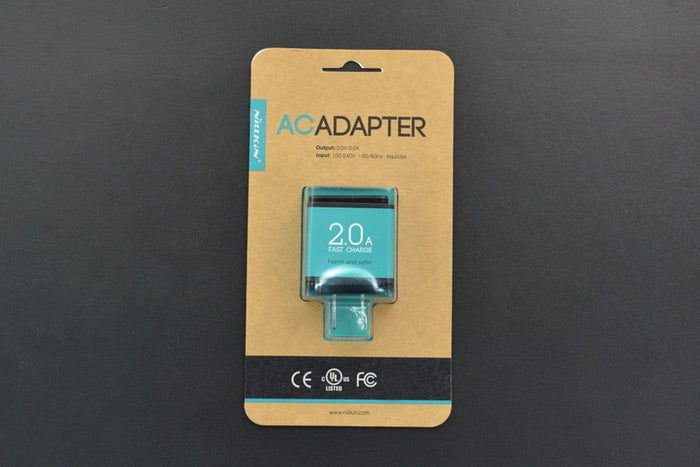 NILLKIN 5V@2A USB Adapter (US Standard) [Discontinued] by The Pi Hut - The Pi Hut