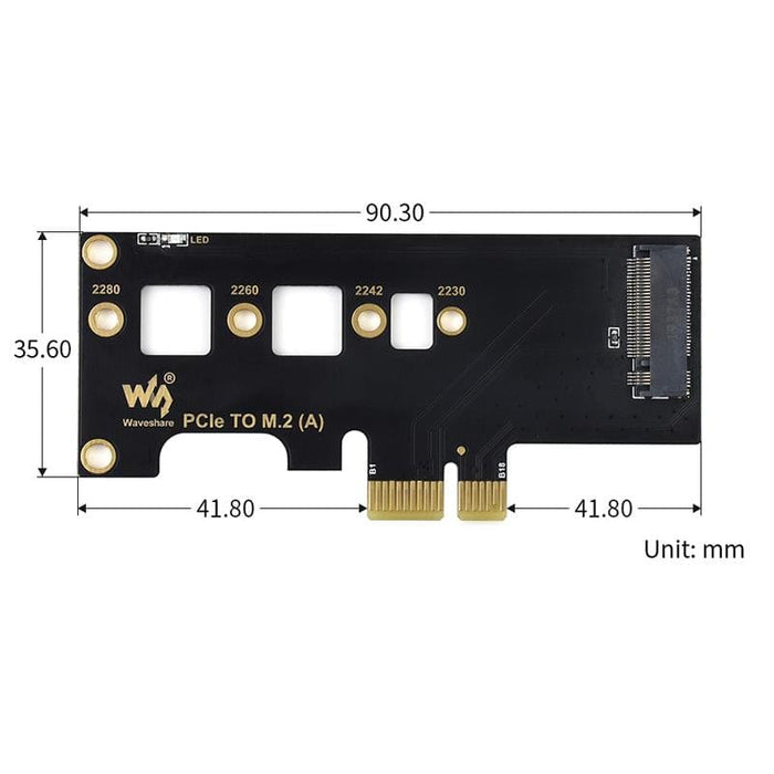 PCIe to M.2 Adapter (A) for Raspberry Pi CM4 IO Board by Waveshare - The Pi Hut