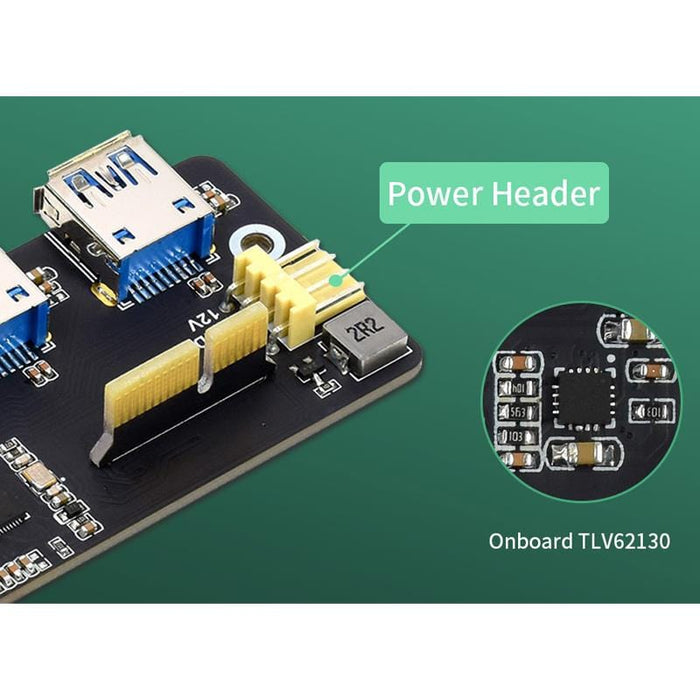 PCIe to USB 3.2 Gen1 Adapter for Compute Module 4 IO Board by Waveshare - The Pi Hut