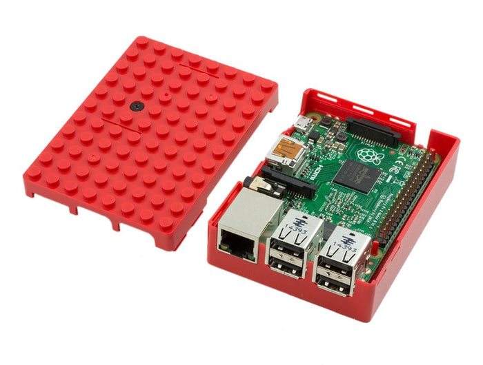 Pi-BLOX Pi3 Case - Red [Discontinued] by Multicomp - The Pi Hut