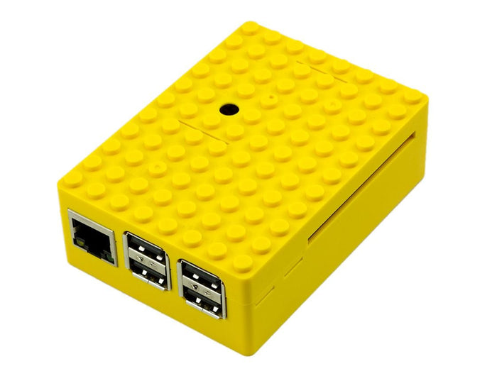 Pi-BLOX Pi3 Case - Yellow [Discontinued] by Multicomp - The Pi Hut