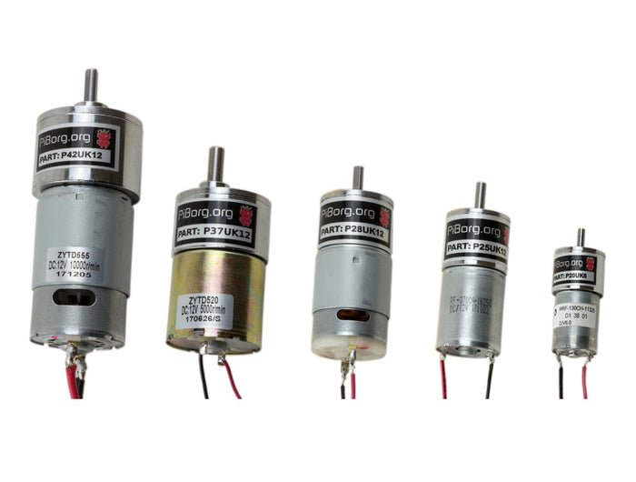PiBorg 28D Motor - 12V 590RPM [Discontinued] by ModMyPi - The Pi Hut