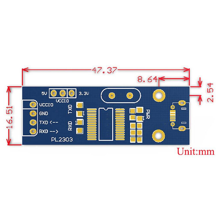 PL2303 USB UART Board (Micro-USB) [Discontinued] by Waveshare - The Pi Hut