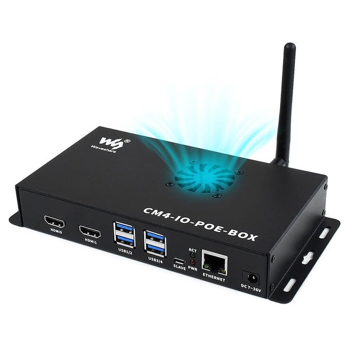 PoE Mini-Computer for Raspberry Pi Compute Module 4 [Discontinued] by Waveshare - The Pi Hut