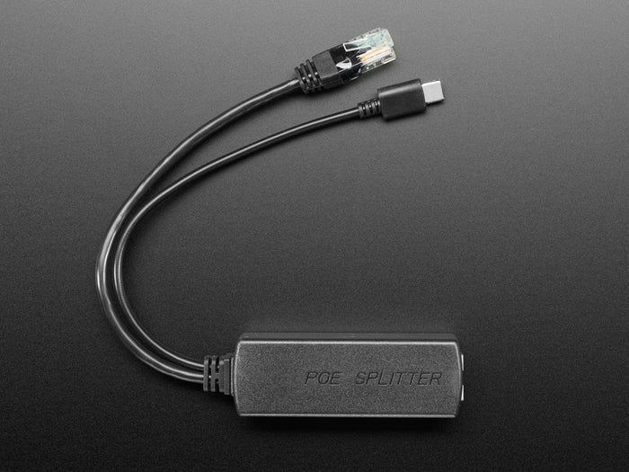 PoE Splitter with USB-C - 5V 2A - 100MB Ethernet [Discontinued] by The Pi Hut - The Pi Hut