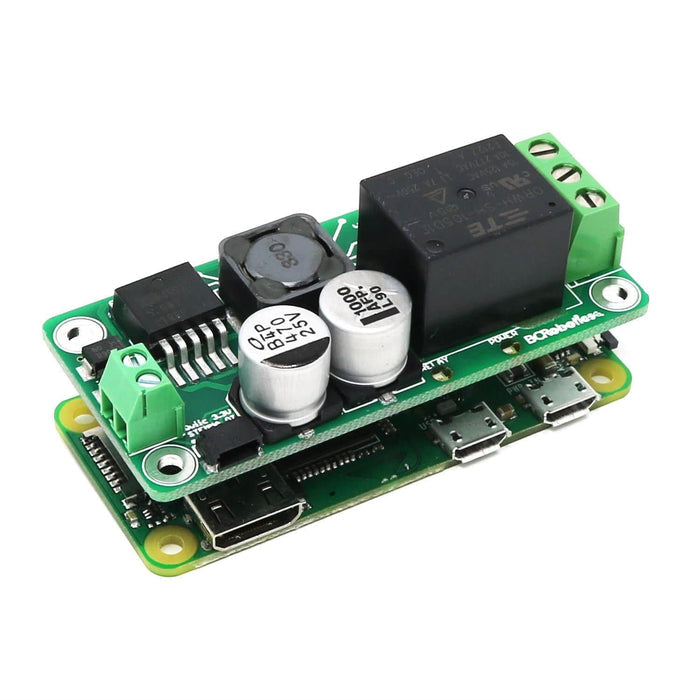 Power + Relay HAT for Raspberry Pi Zero by BCRobotics - The Pi Hut