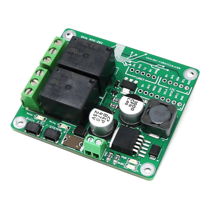 Power + Relay HAT for Raspberry Pi by BCRobotics - The Pi Hut