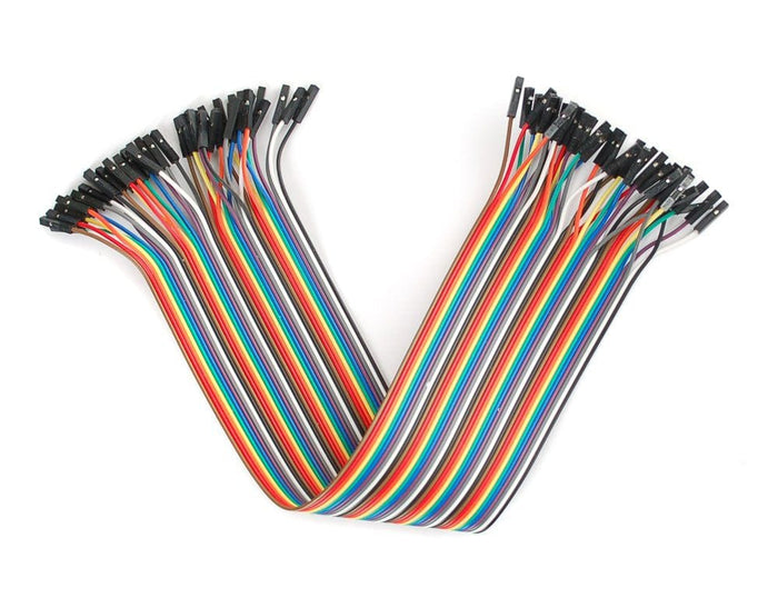 Premium Jumper Wires 40pk (Female/Female) 200mm [Discontinued] by ModMyPi - The Pi Hut