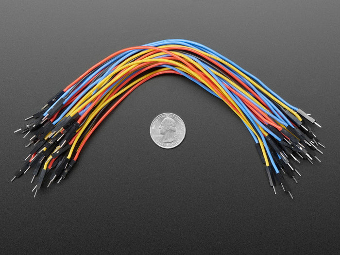 Premium Silicone Covered Male-Male Jumper Wires - 200mm x 40 by The Pi Hut - The Pi Hut