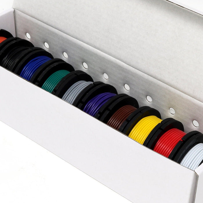 Prototyping Wire Spool Set - 10 Spool Solid Core by The Pi Hut - The Pi Hut