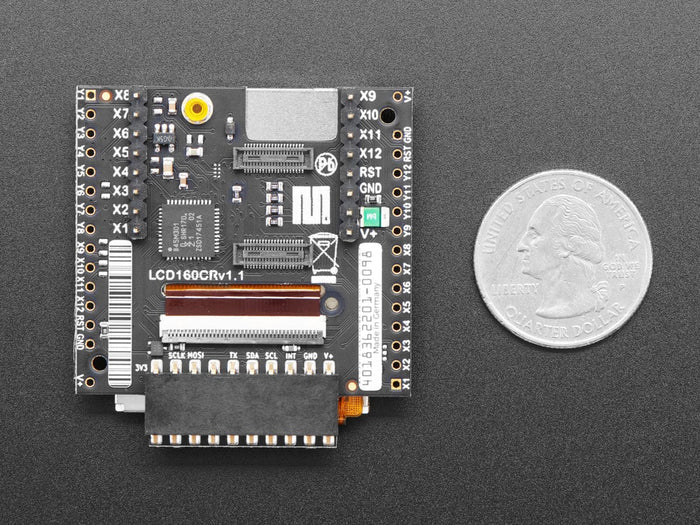 pyboard Color LCD Skin with Resistive Touch (LCD160CR v1.1) [Discontinued] by George Robotics LTD - The Pi Hut