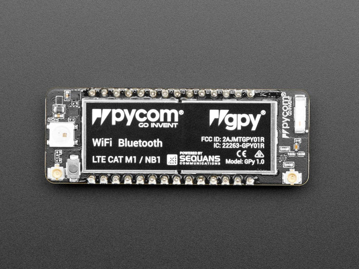 Pycom GPy - WiFi, Bluetooth LE and LTE-M [Discontinued] by Pycom - The Pi Hut