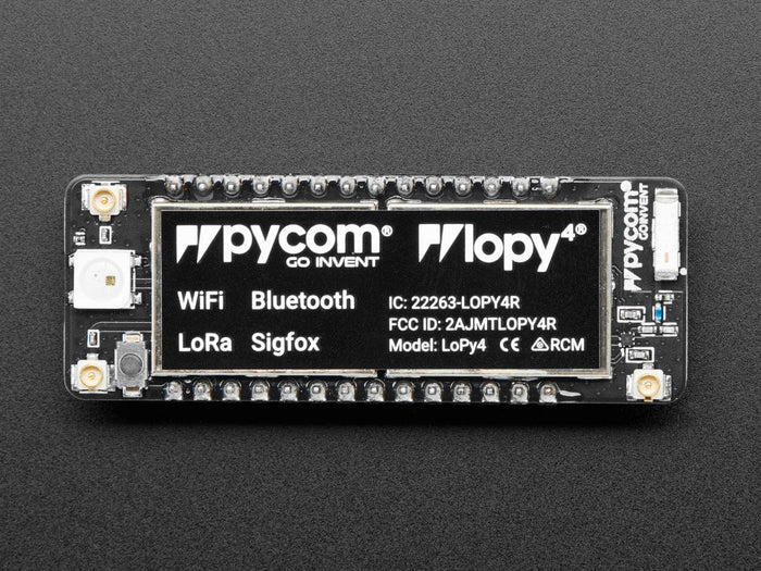 Pycom LoPy4 (WiFi, BLE, LoRa, and Sigfox) [Discontinued] by Pycom - The Pi Hut