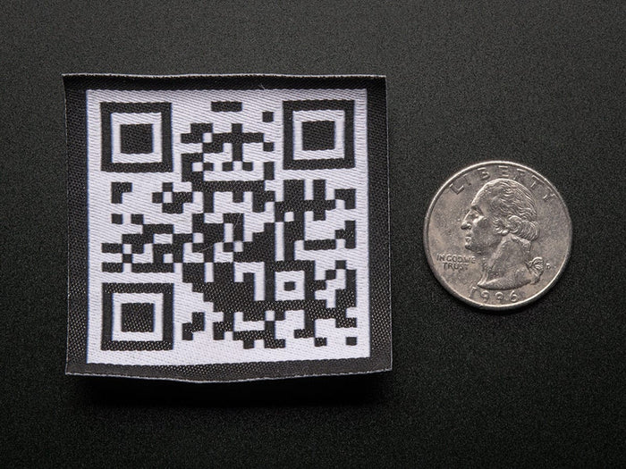 QR Code - Skill badge, iron-on patch [Discontinued] by Adafruit - The Pi Hut