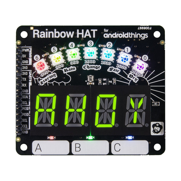 Rainbow HAT [Discontinued] by Pimoroni - The Pi Hut