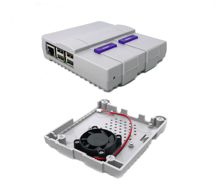 Raspberry Pi 3 "SNES" Case with Cooling Fan by ModMyPi - The Pi Hut