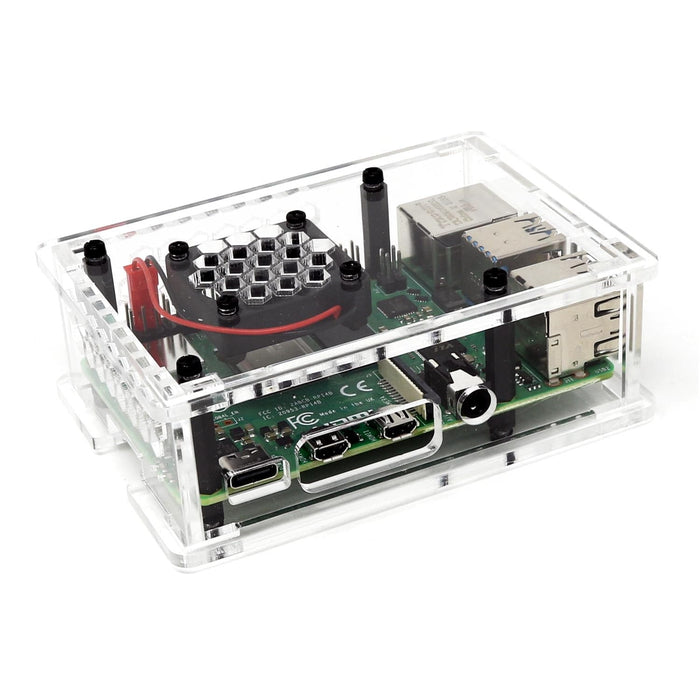 Raspberry Pi 4 Case (With Cooling Fan) (v3.0) by The Pi Hut - The Pi Hut