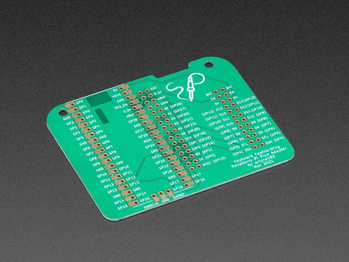 Raspberry Pi Pico Adapter PCB for Keyboard FeatherWing [Discontinued] by Solder Party - The Pi Hut