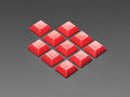 Red DSA Keycaps for MX Compatible Switches - 10 pack by The Pi Hut - The Pi Hut
