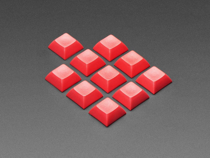 Red DSA Keycaps for MX Compatible Switches - 10 pack by The Pi Hut - The Pi Hut