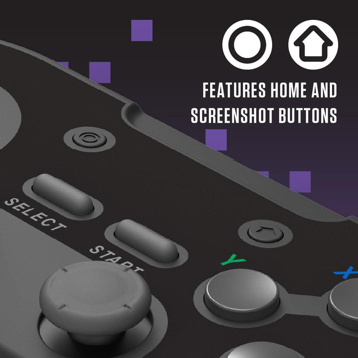 Retro-Bit Legacy16 2.4GHz Wireless Controller - Onyx [Discontinued] by Retro-Bit - The Pi Hut