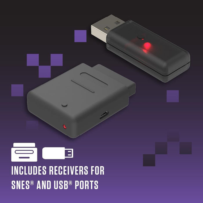 Retro-Bit Legacy16 2.4GHz Wireless Controller - Onyx [Discontinued] by Retro-Bit - The Pi Hut