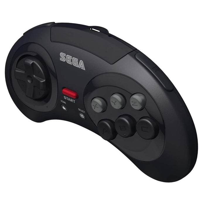 Retro-Bit Official SEGA Mega Drive 8-Button 2.4Ghz Wireless Arcade Pad - Black [Discontinued] by Retro-Bit - The Pi Hut
