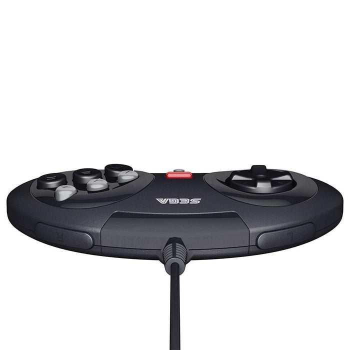 Retro-Bit Official SEGA Mega Drive 8-Button USB Arcade Pad - Black [Discontinued] by Retro-Bit - The Pi Hut