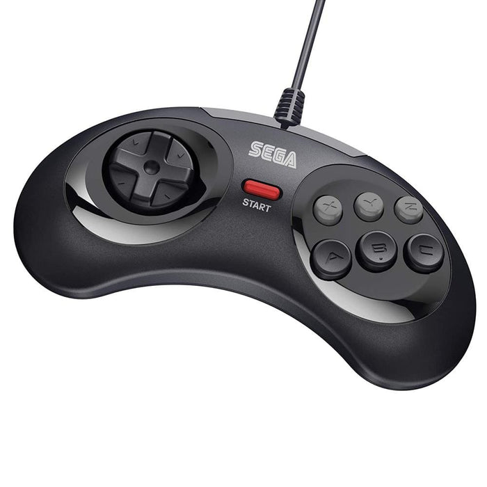 Retro-Bit Official SEGA Mega Drive 8-Button USB Arcade Pad - Black [Discontinued] by Retro-Bit - The Pi Hut