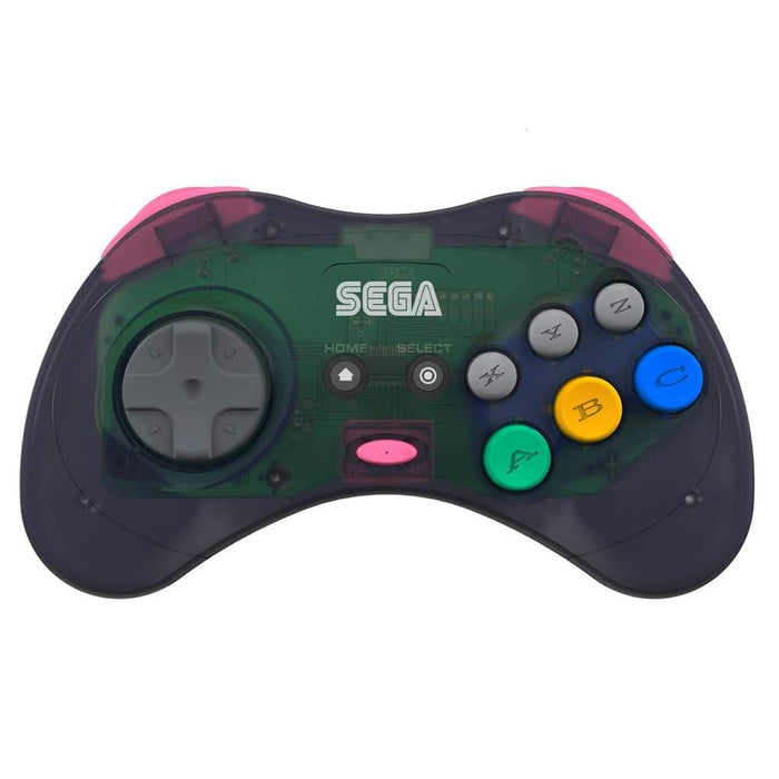 Retro-Bit Official SEGA Saturn 8-Button 2.4Ghz Wireless Arcade Pad - Grey [Discontinued] by Retro-Bit - The Pi Hut