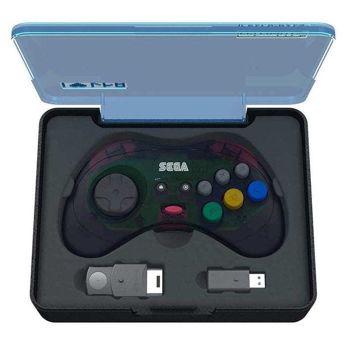 Retro-Bit Official SEGA Saturn 8-Button 2.4Ghz Wireless Arcade Pad - Grey [Discontinued] by Retro-Bit - The Pi Hut