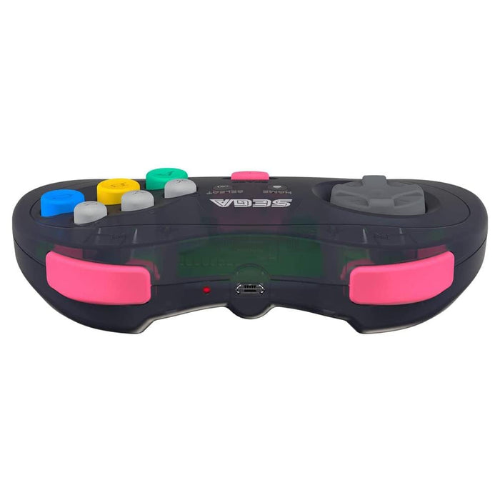 Retro-Bit Official SEGA Saturn 8-Button 2.4Ghz Wireless Arcade Pad - Grey [Discontinued] by Retro-Bit - The Pi Hut