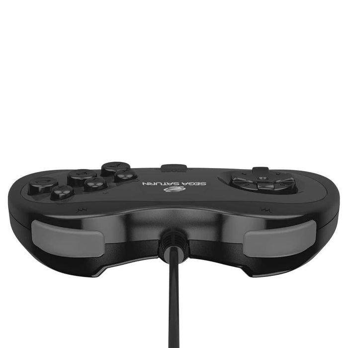 Retro-Bit Official SEGA Saturn 8-Button USB Arcade Pad - Black [discontinued] by Retro-Bit - The Pi Hut