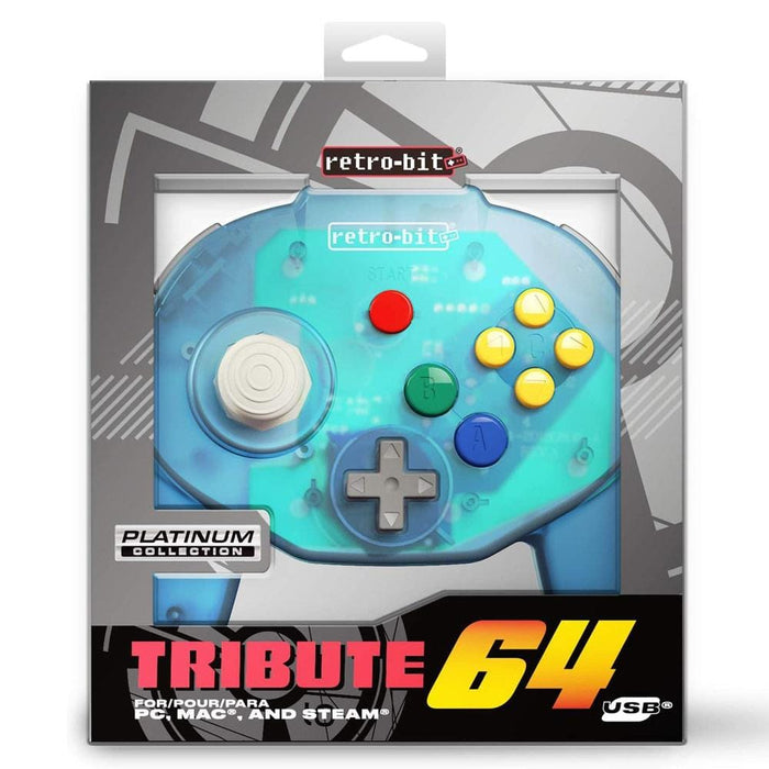 Retro-Bit Tribute 64 USB Control Pad [Discontinued] by Retro-Bit - The Pi Hut