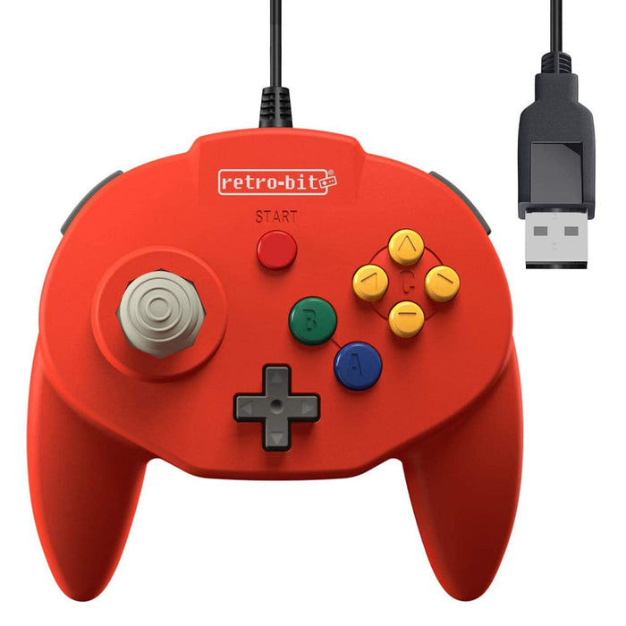 Retro-Bit Tribute 64 USB Control Pad [Discontinued] by Retro-Bit - The Pi Hut