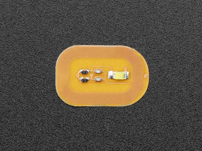 RFID/NFC Nail Stickers - 5 Pack with White LEDs by The Pi Hut - The Pi Hut