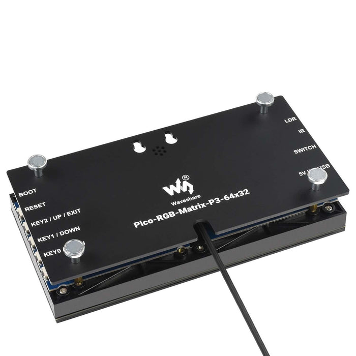 RGB LED Matrix for Raspberry Pi Pico (64x32) by Waveshare - The Pi Hut