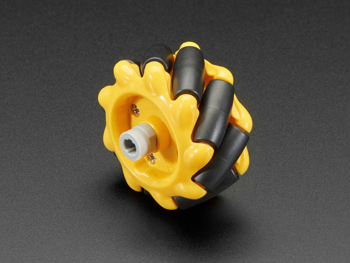 Right Mecanum Wheel - 48mm Diameter - TT Motor or Cross Axle [Discontinued] by The Pi Hut - The Pi Hut