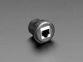 RJ-45 Ethernet Round Panel Mount Adapter Plug by The Pi Hut - The Pi Hut